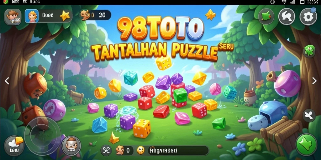 Tampilan gameplay menarik dalam 98TOTO dengan berbagai tantangan puzzle.