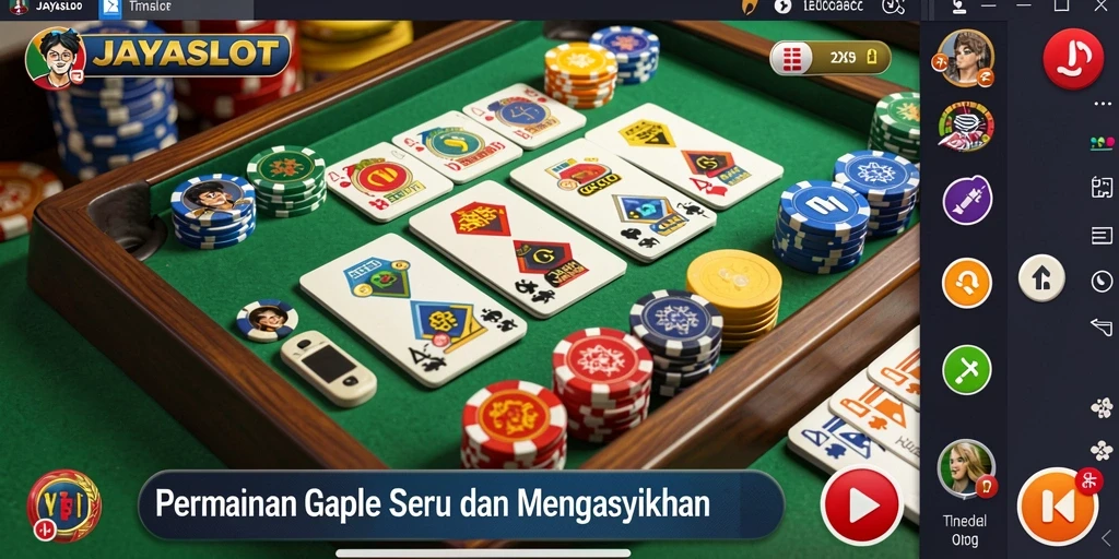 Tampilan menarik saat bermain Gaple di JAYASLOT.
