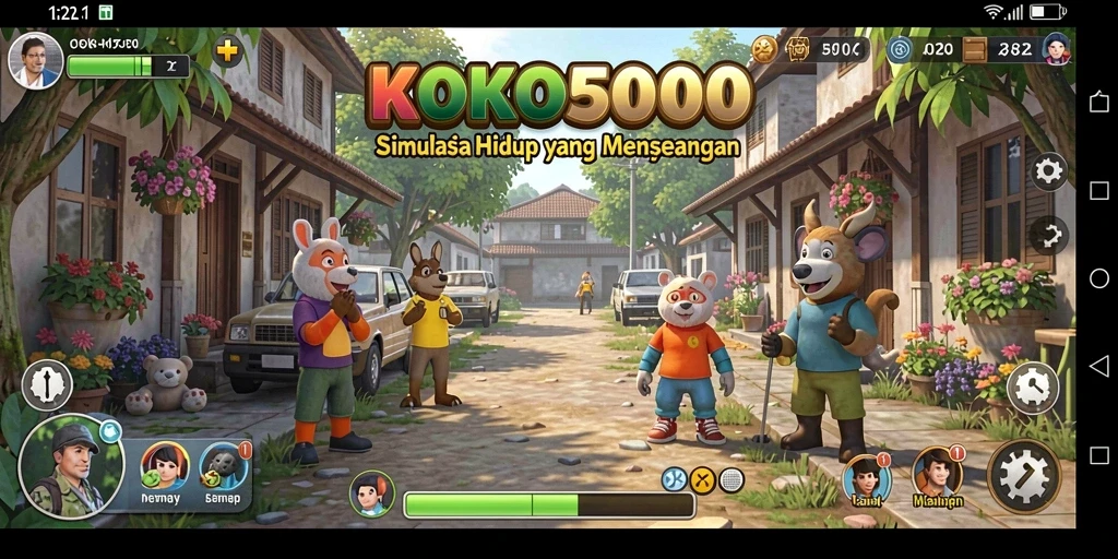 Tampilan gameplay KOKO5000 yang menarik dan interaktif.
