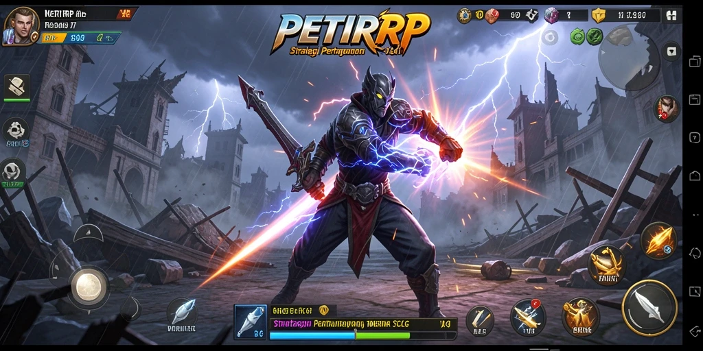 Gameplay menegangkan dengan strategi pertempuran yang dalam dalam PETIRRP.