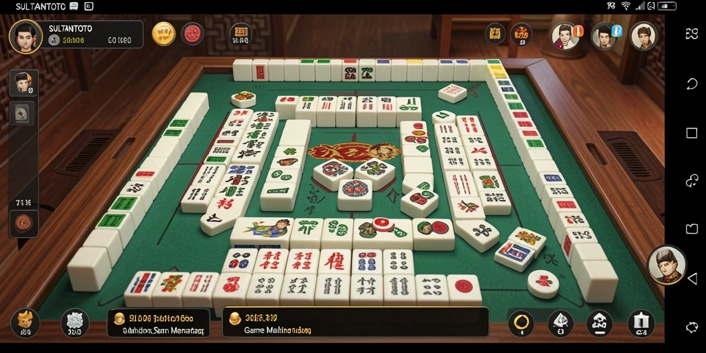 Tampilan gameplay SULTANTOTO yang menarik saat bermain Mahjong.