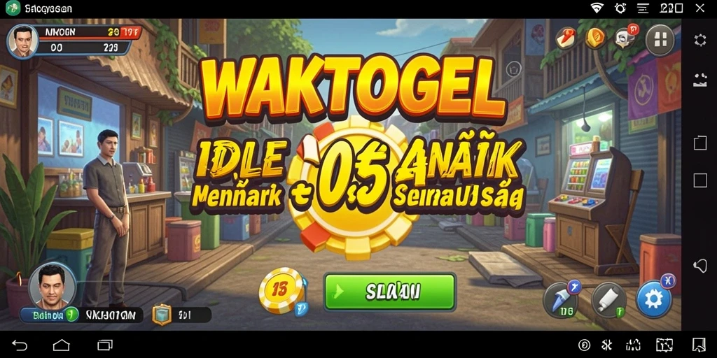 Tampilan utama gameplay WAKTOGEL yang menarik dan santai.